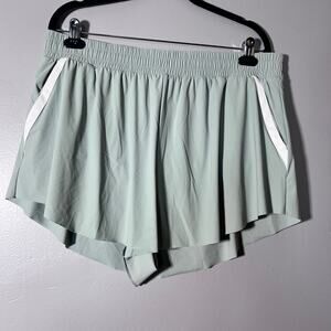 All in Motion Woven Shorts XL Women’s Green High Rise 3” Inseam Athletic NWT